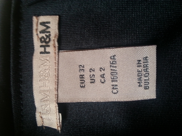 H&M dunkelblaues bodenlanges maxi Abendkleid