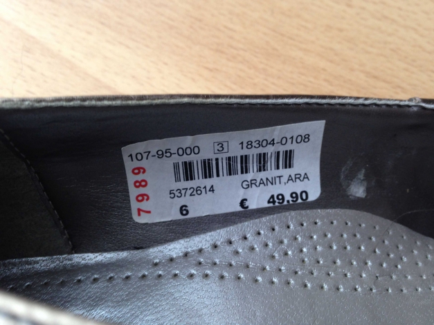 Ballerina Gr 39, Halbschuh