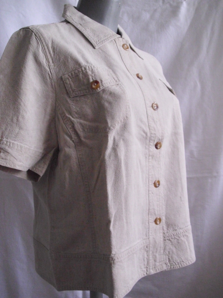 Vittoria Verani Damenblusonbluse Größe 44 Leinen