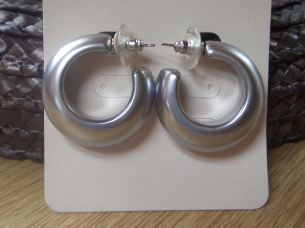 Ohrringe reolen edel silbern 3 cm  NEU