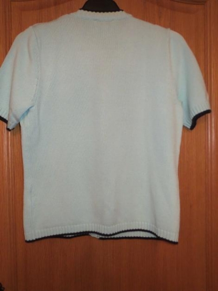 Sommerpullover,Kurzarm,hellblau
