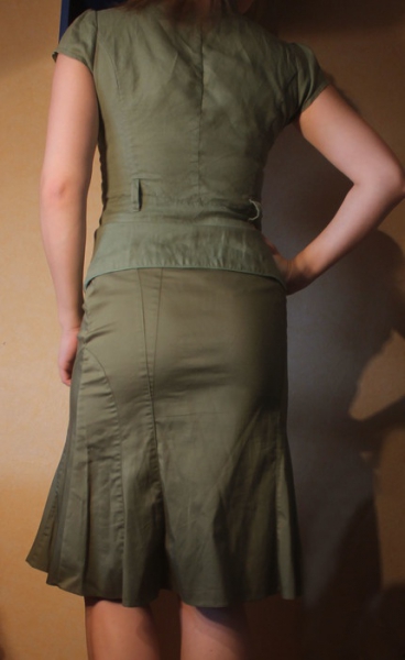 eleganter grüner Rock + Oberteil