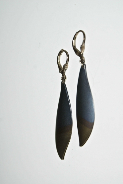 Ohrringe aus 925er Silber / Feder