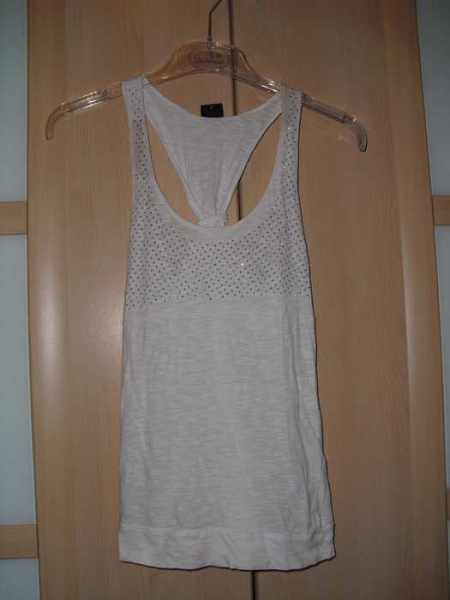  süßes tanktop glitzer nieten ringerrücken