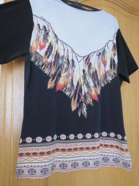 Oberteil, Gr.38/S, schick, V-Ausschnitt, Kurzarm, neu