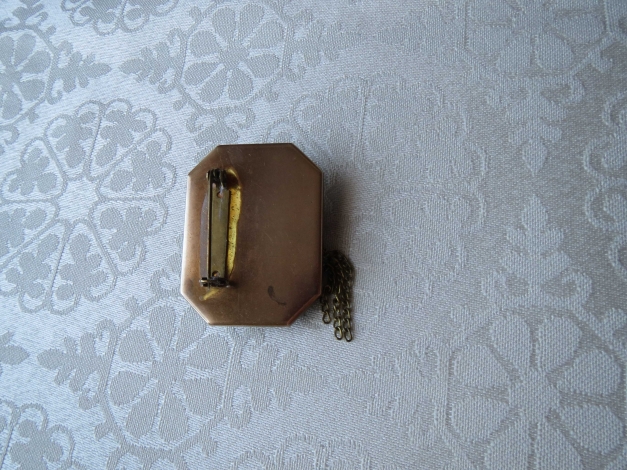 Vintage Brosche mit Perlmutt