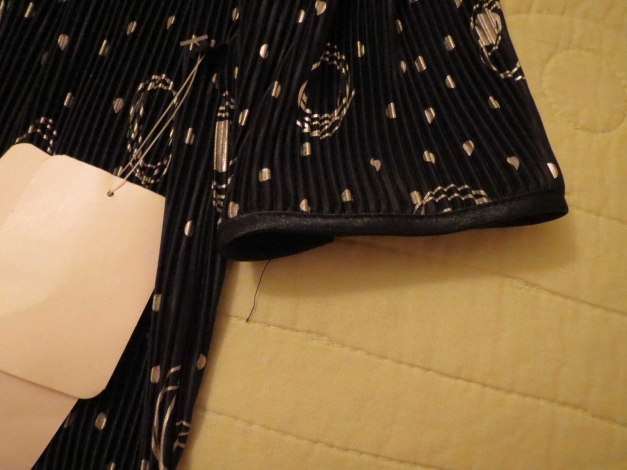 Offene Abendjacke, Gr.44/L, neu, schwarz-silber