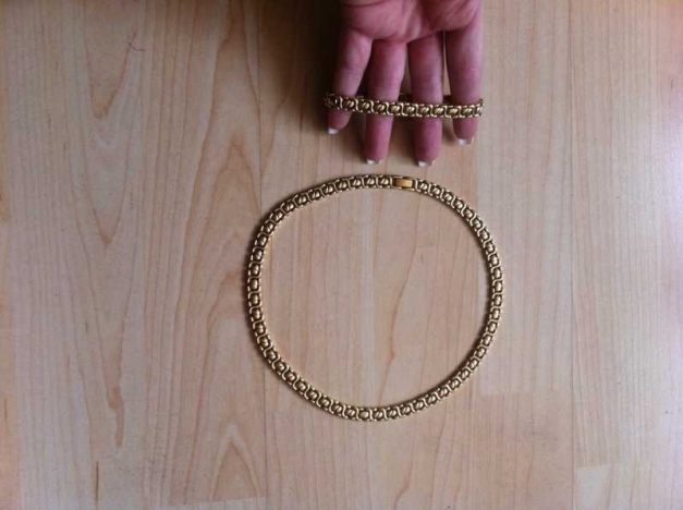 Kette und Armband gold set