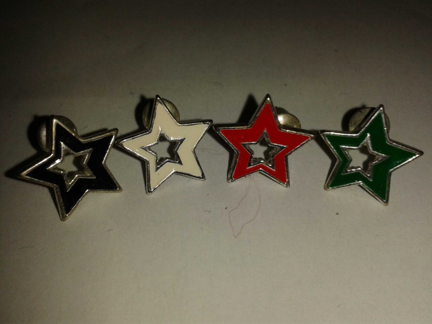 4 Stern Ohrstecker Ohrringe