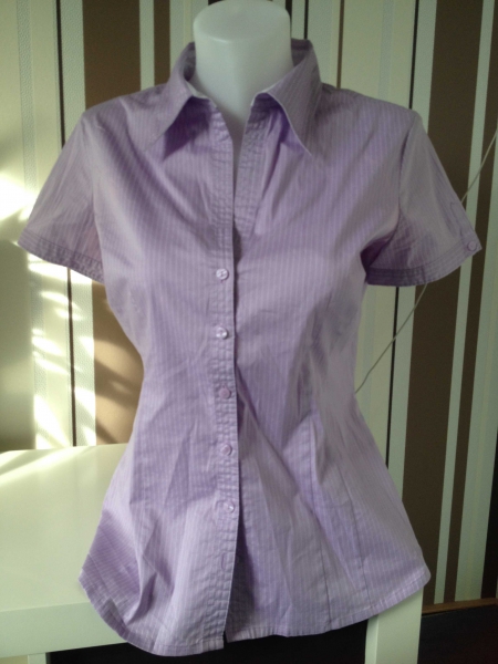 s.Oliver by Qs Bluse Flieder weißen Streifen Gr 40