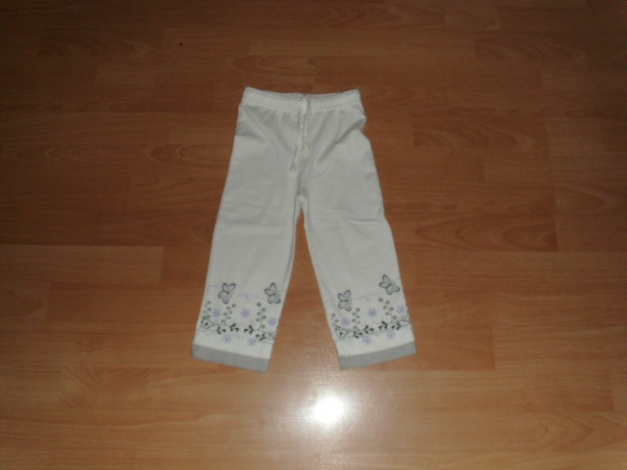 Legging von Kidoki, wollweiß mit Motiv, Gr. 92