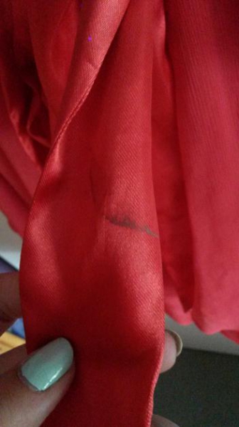 korallefarbenes Cocktailkleid von Esprit