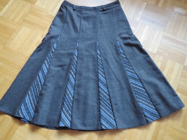 Rock(Bahnenrock),gefüttert,braun