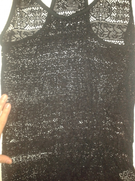 Spitzentop Spitze Top schwarz marke GARAGE