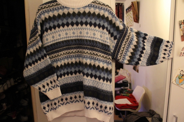 Pullover vintage oversize muster