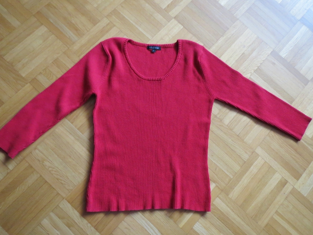 Oberteil, Pulli, Gr.M/L, rot, Strick