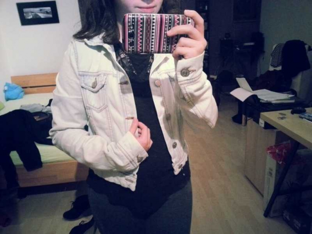 Helllblaue pull&bear Jeansjacke