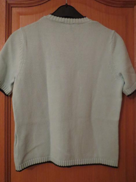 Sommerpullover,Kurzarm,hellblau