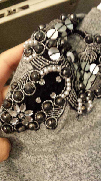 H&M Grau mellierter Pullover 