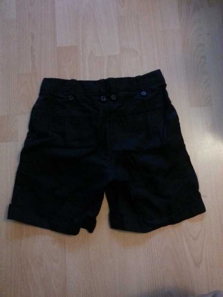 H&M schwarze Leinen Short Gr 34 NEU mit Etikett
