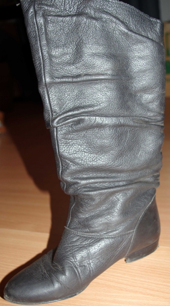 Lederstiefel schwarz