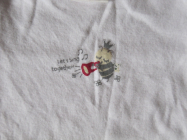 Langarm Body mit Aufdruck Gr. 62/68 Baumwolle my little bear