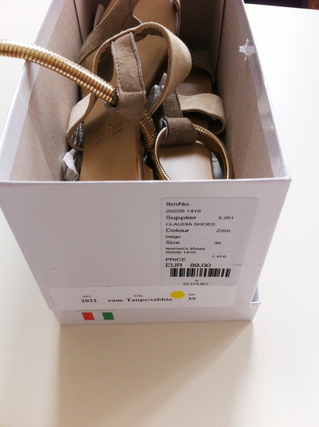 Neue italienische Sandalen Nude Gold 39 designerschuhe