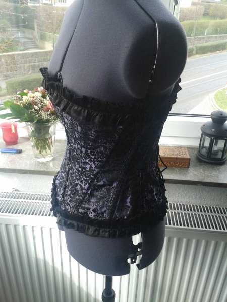 Korsett Mieder Brokat Gothic Vampir viktorianisch WGT