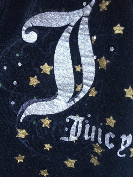 Toller Juicy Couture Anzug / Tracksuit , Nicki , schwarz , Gr. M , Glitzer 
