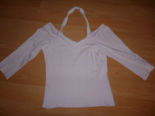 Top, 3/4 Arm Pulli, Schulterfrei und mit Neckholder Gr.36
