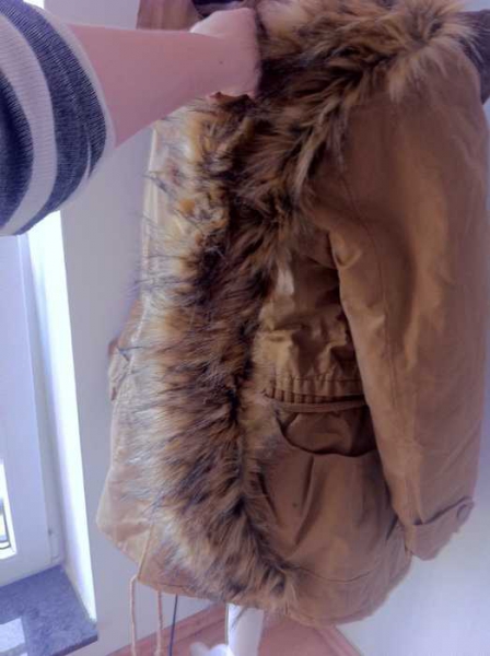Winterjacke Parka Camel