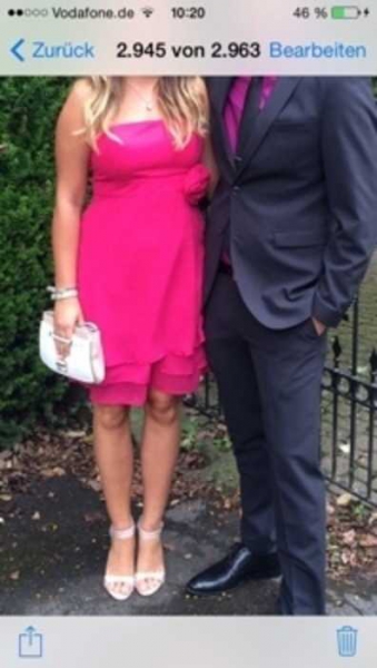 Abendkleid, festliches Kleid in pink