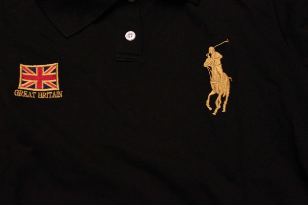 schwarzes Poloshirt von Ralph Lauren