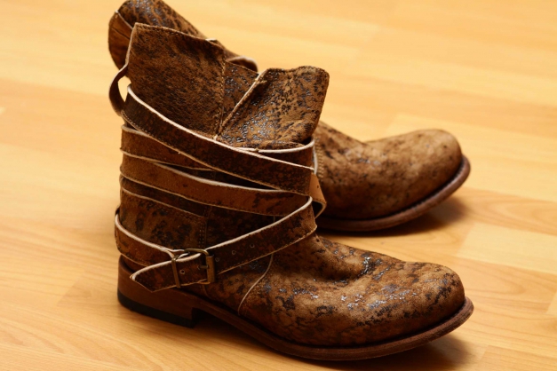 Designer Biker Boots braun 