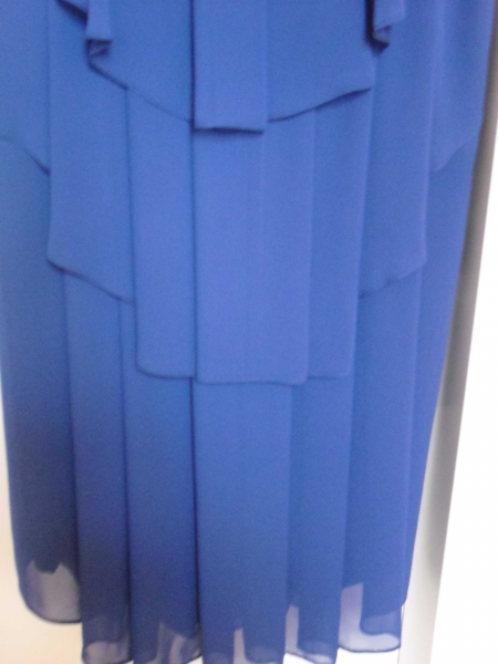 Königsblaues Abendkleid Gr. 52