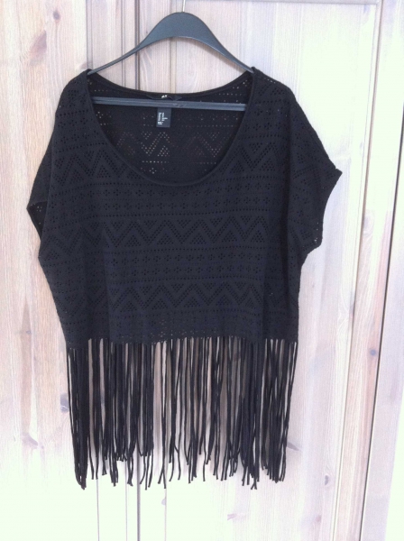 Fransen cropp azteken shirt