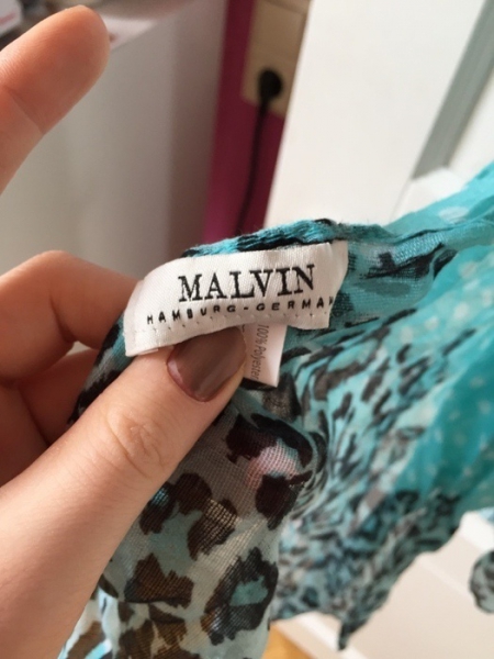 Halstuch türkis/blau Malvin 