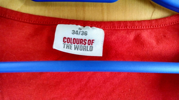 Rotes Tunikashirt Gr. 34/36