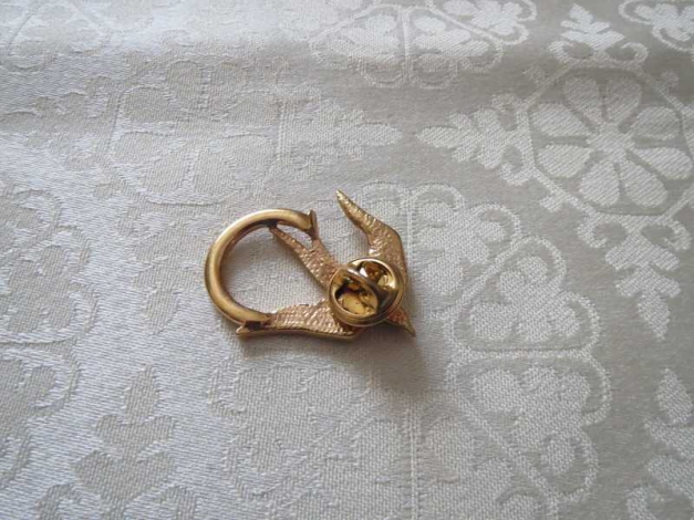 Brosche- Anstecker, Modeschmuck in gold, neu