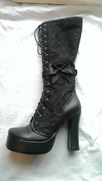 Gothic Stiefel, inamagura 37 HL 114, Größe 37