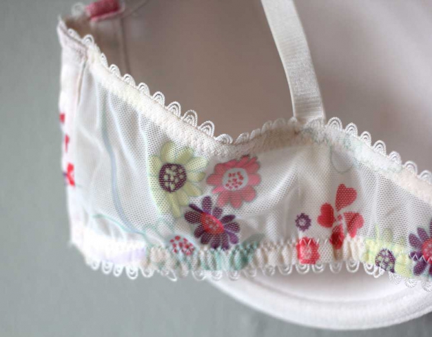 Bügel-BH 80C Blumenmuster Blumenprint Flowerprint Florales Muster