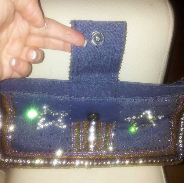 Wunderschöne vintage Steinchen Tasche Neu