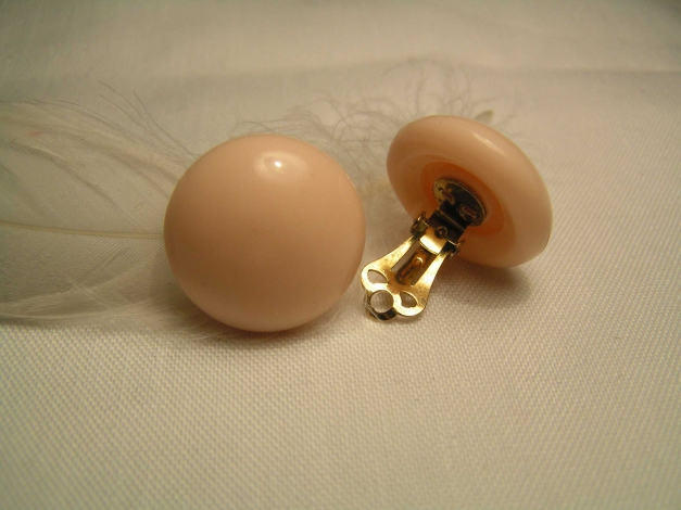 schlichte Ohrclips, true vintage