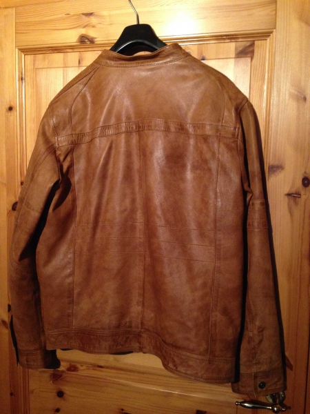 Braune Herren Lederjacke Marke Angelo Litrico Gr. 52/54