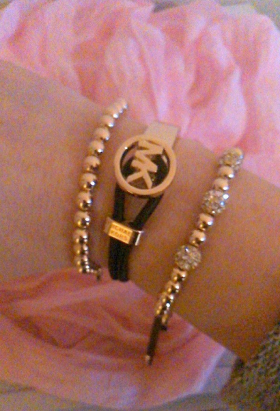 Michael Kors Armband Armreif schwarz/gold