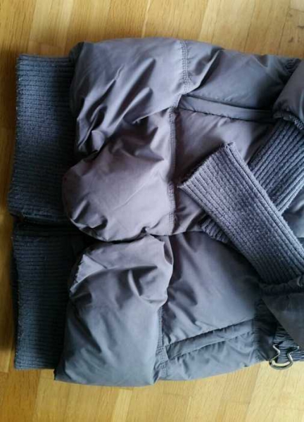 Mantel Amisu Jacke New Yorker grau khaki 34