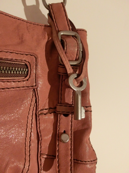 Fossil Leder-Handtasche im Vintage-Look