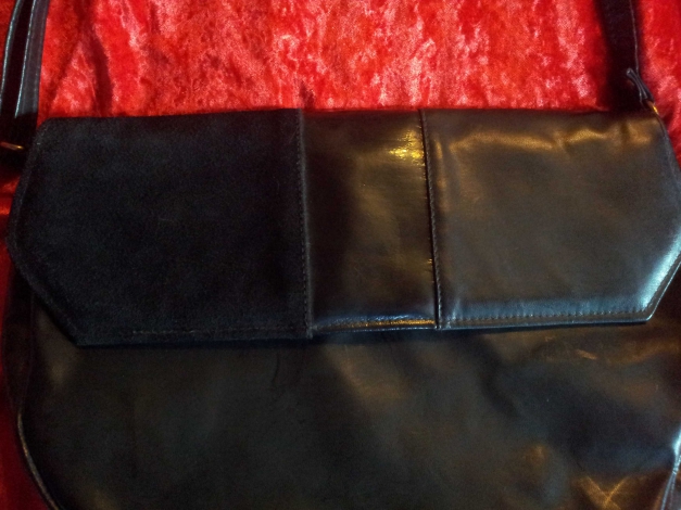 Handtasche/ Umhängetasche aus DDR Zeiten, selten in schwarz Vintage