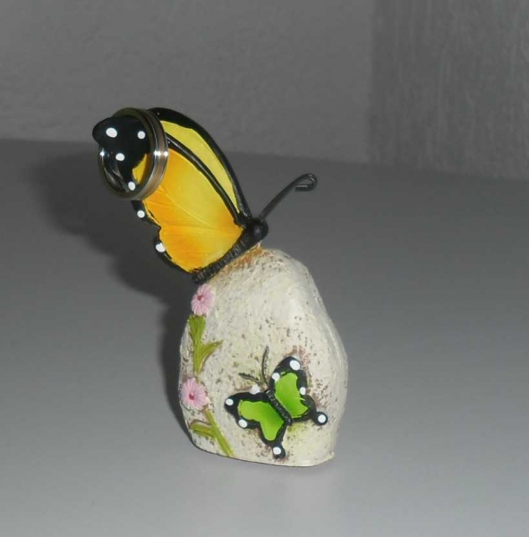 Schöner zweifarbiger Ring, Edelstahl 17,5 mm