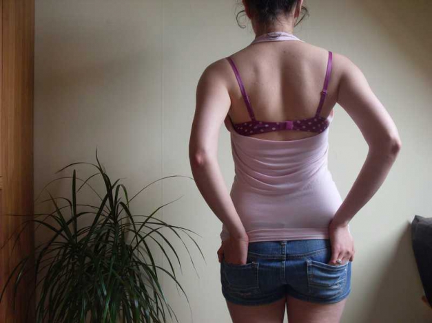 hellrosa glitzer top